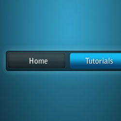 Blue on Black Navigation Bar